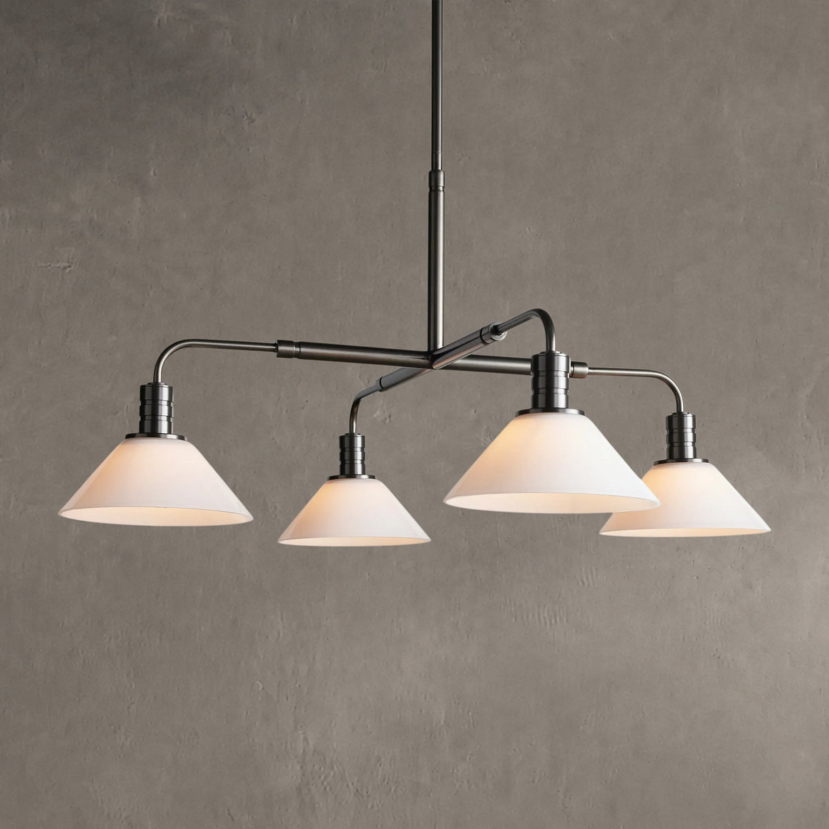 Conehaven Glass Round Chandelier 30'' 52''