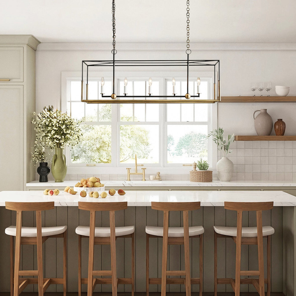Framehaven 5-Light Linear Chandelier