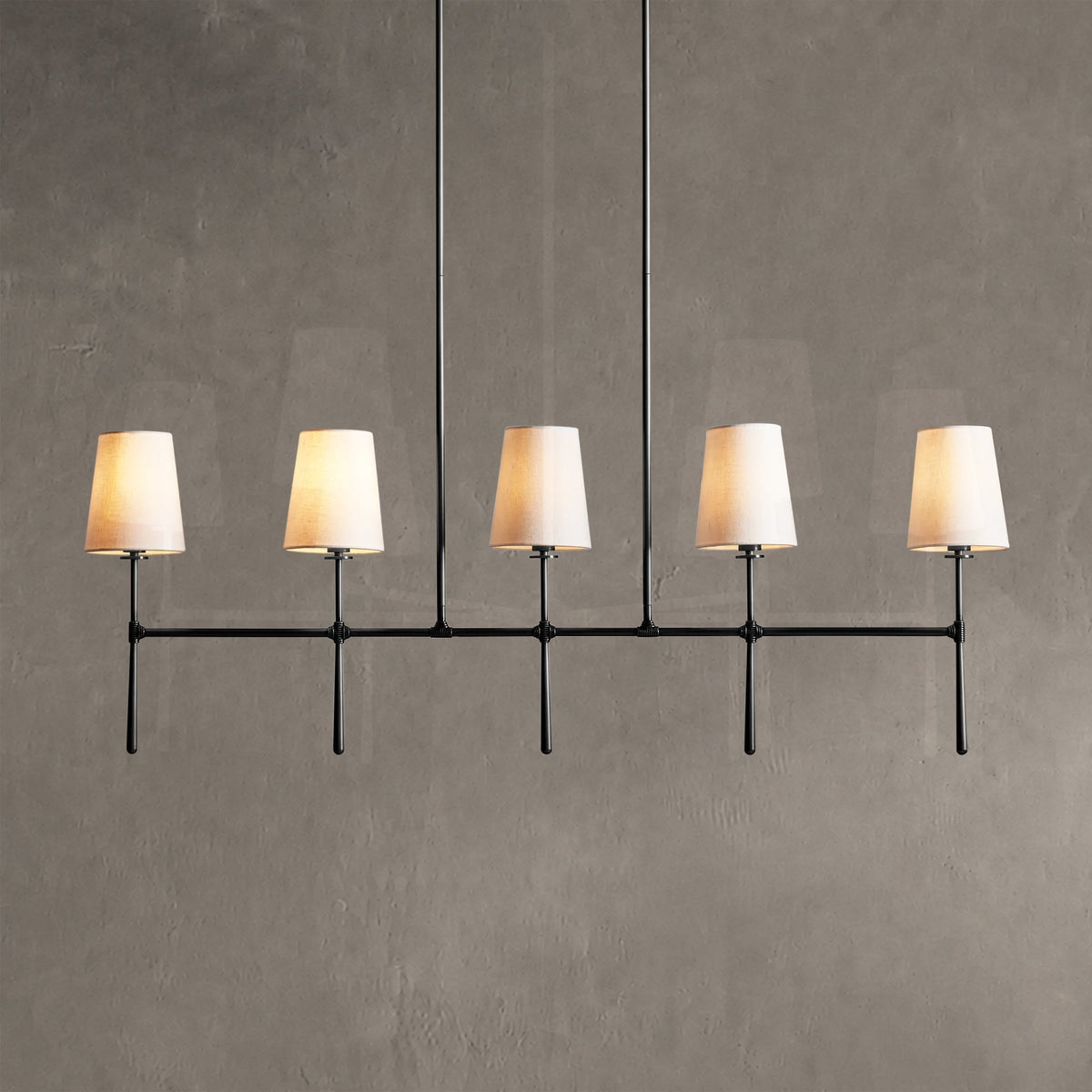 Tapercrest Linear Chandelier 5 Light / 6 Light