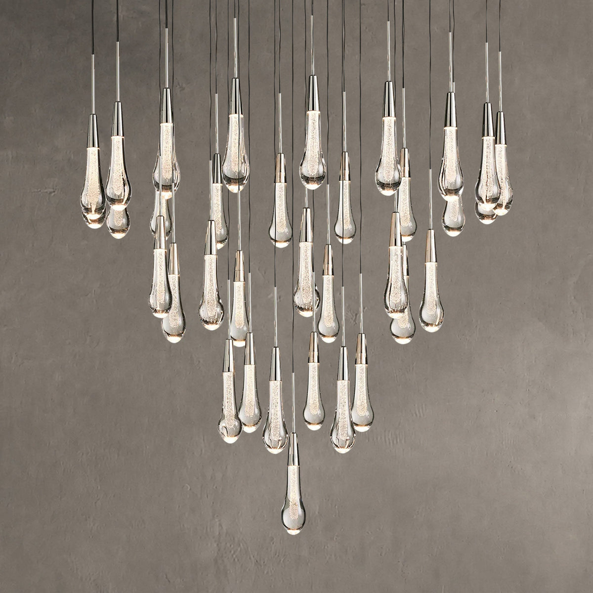 Rillfall Round Chandelier 17" 24" 36“48‘’ 58“