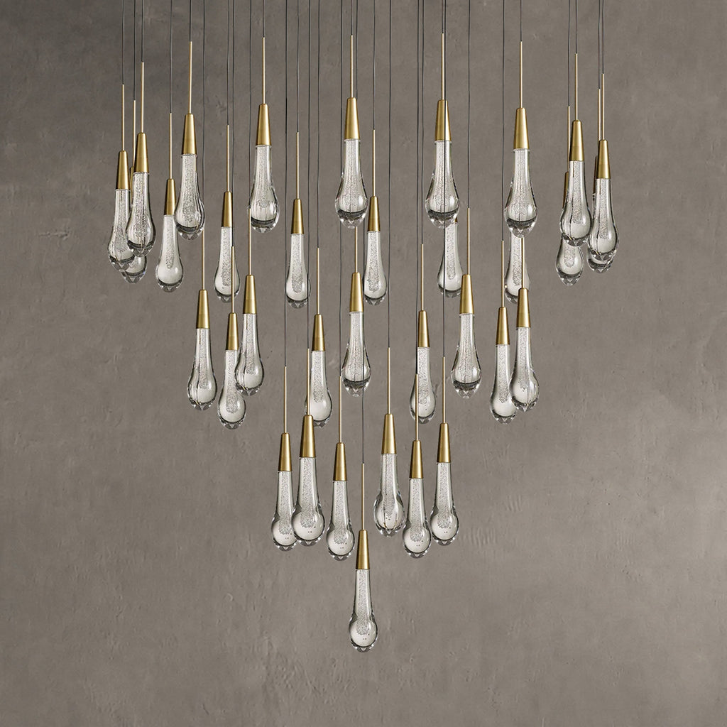 Rillfall Round Chandelier 17" 24" 36“48‘’ 58“