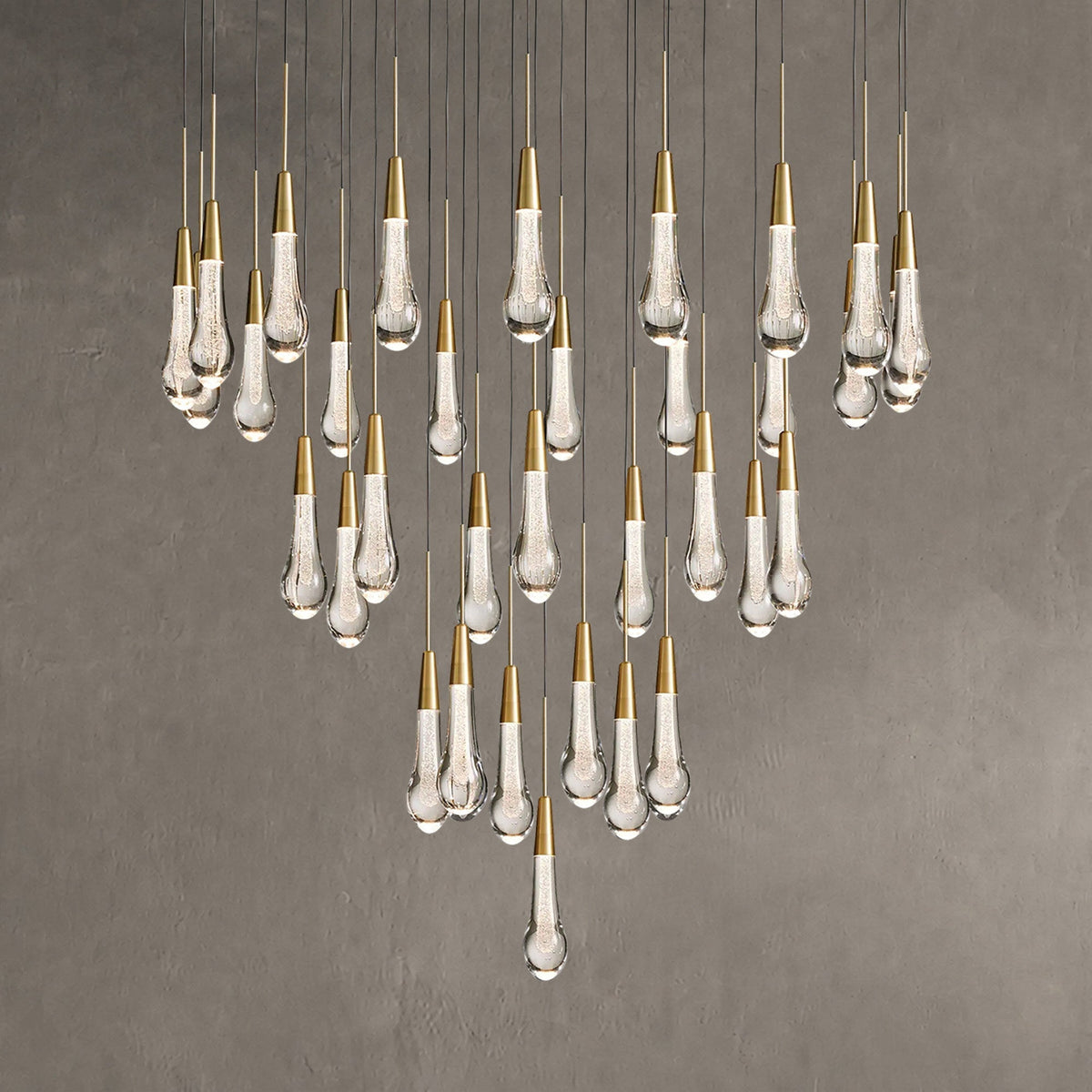Rillfall Round Chandelier 17" 24" 36“48‘’ 58“