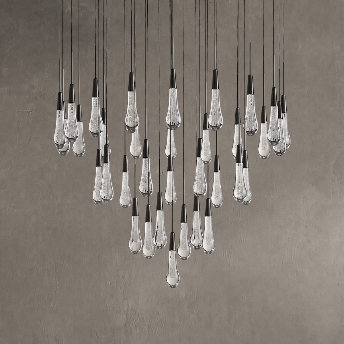 Rillfall Round Chandelier 17" 24" 36“48‘’ 58“