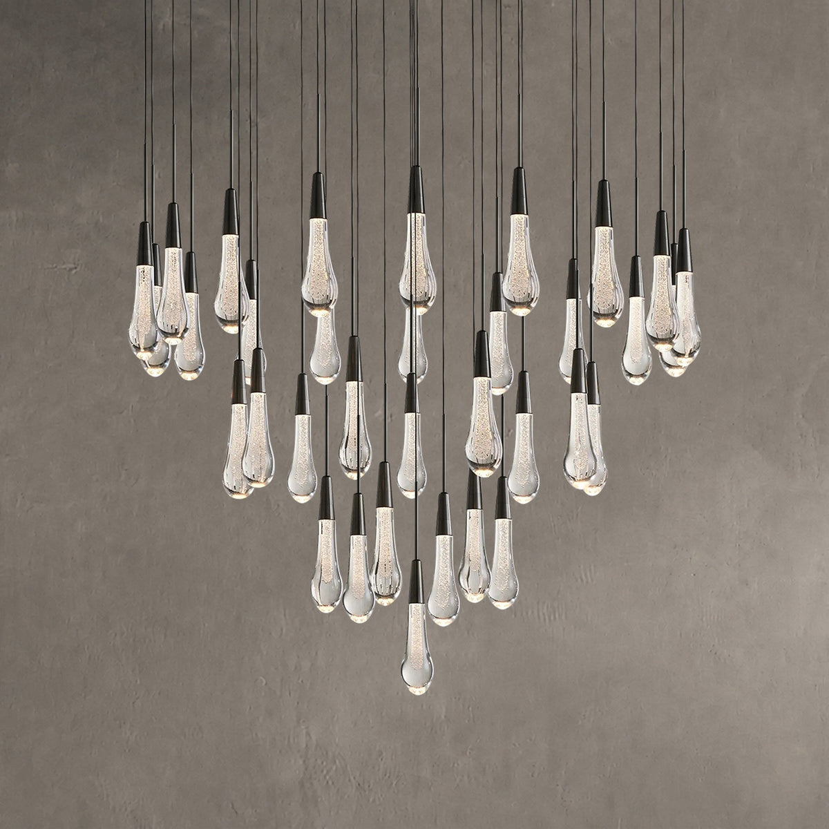 Rillfall Round Chandelier 17" 24" 36“48‘’ 58“