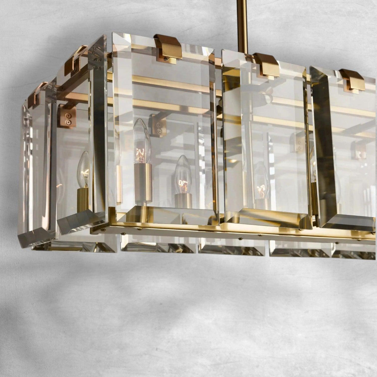 Gleamframe Rectangular Chandelier 12/16 Light