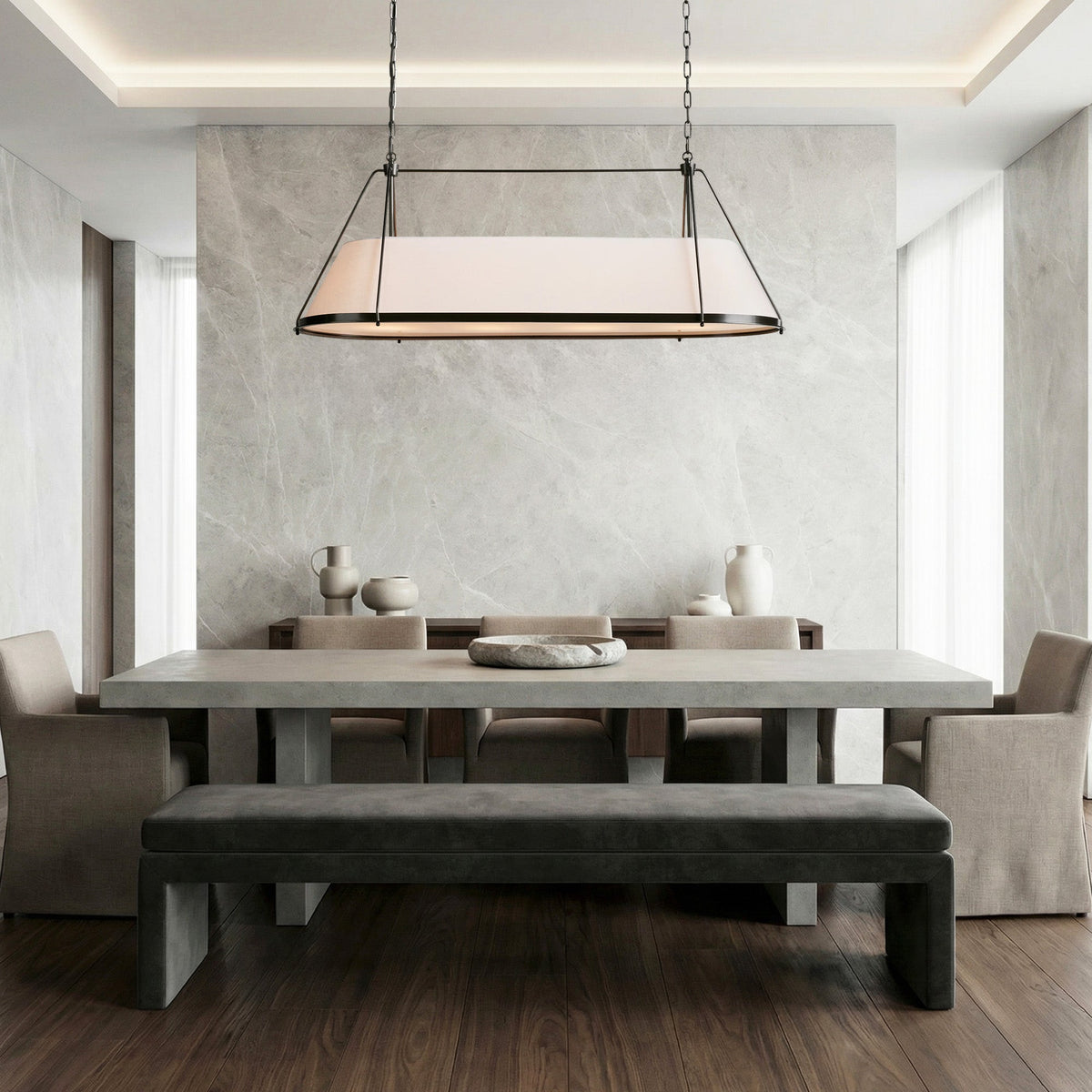 Shadebrace Linear Chandelier