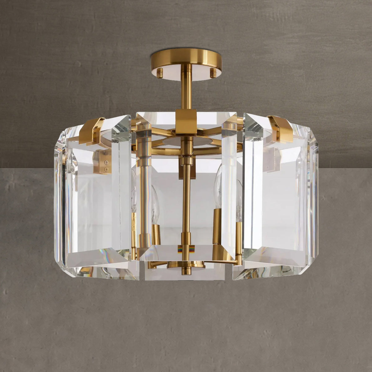 Gleamframe 4-Light Flushmount