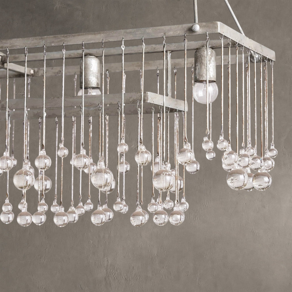 Gembough Crystal Ball Rectangular Chandelier 47'' 60''