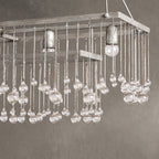 Gembough Crystal Ball Rectangular Chandelier 47'' 60''