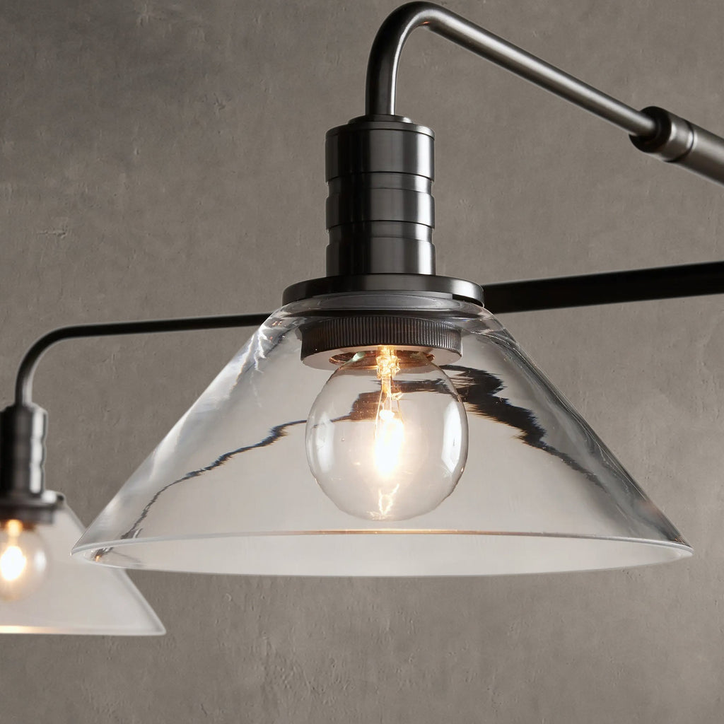 Conehaven Glass Round Chandelier 30'' 52''