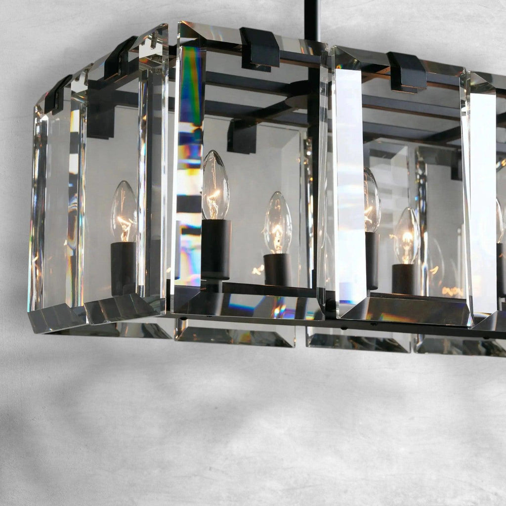 Gleamframe Rectangular Chandelier 12/16 Light