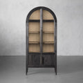 Hatton Glass-Door Oak Cabinet | Modern Farmhouse Design