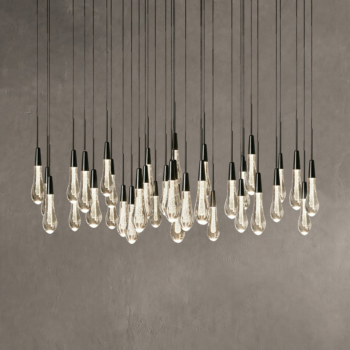 Rillfall Round Chandelier 17" 24" 36“48‘’ 58“