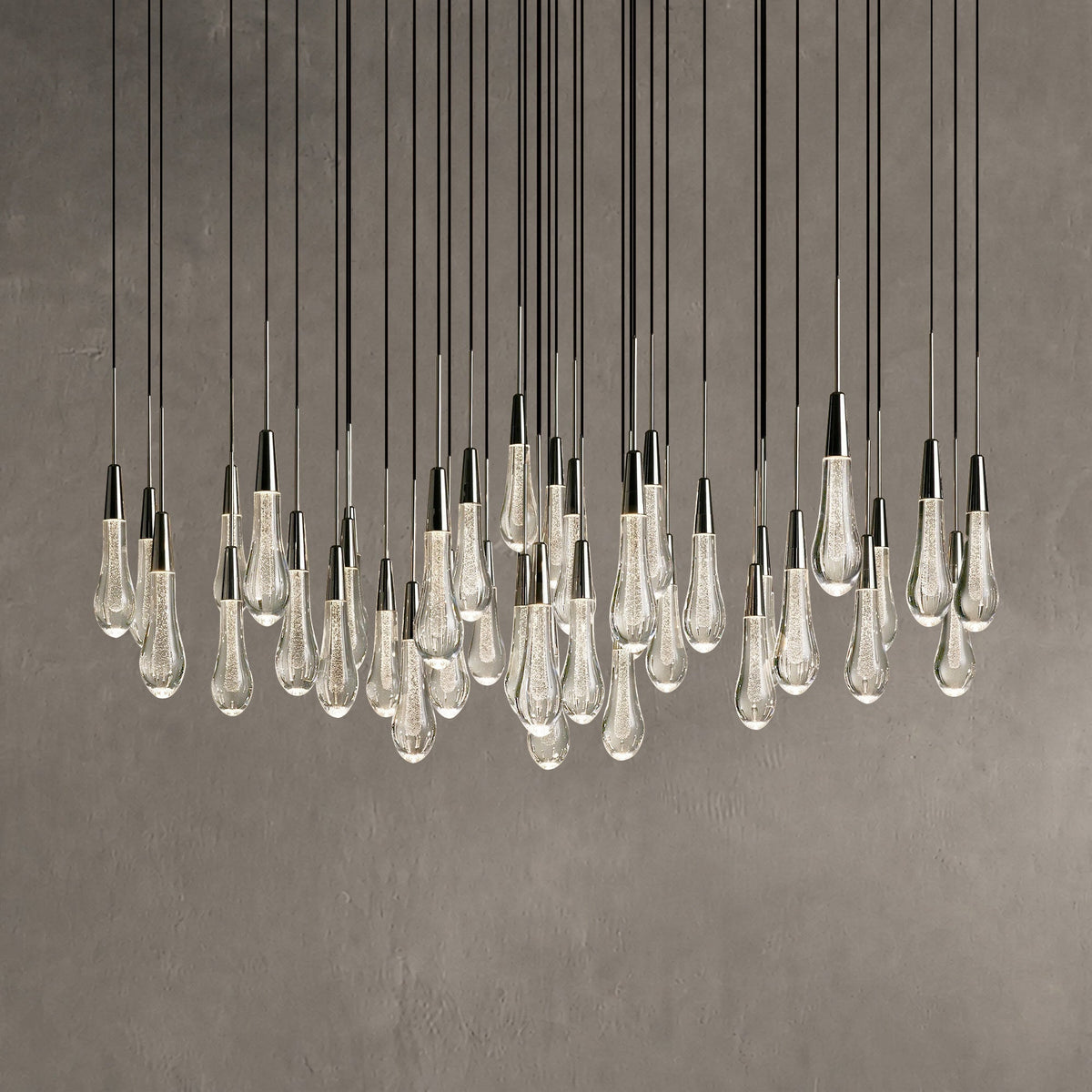 Rillfall Round Chandelier 17" 24" 36“48‘’ 58“