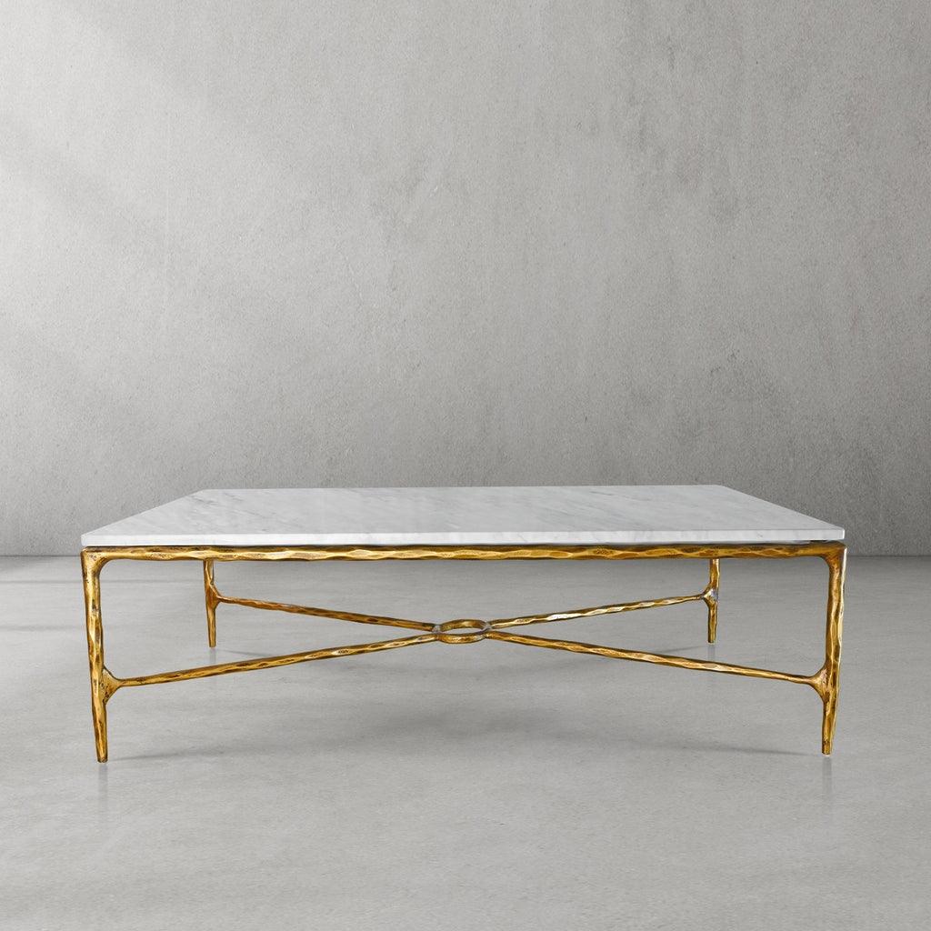 Thadson Rectangle Marble Coffee Table 48" 55" 60" 67"