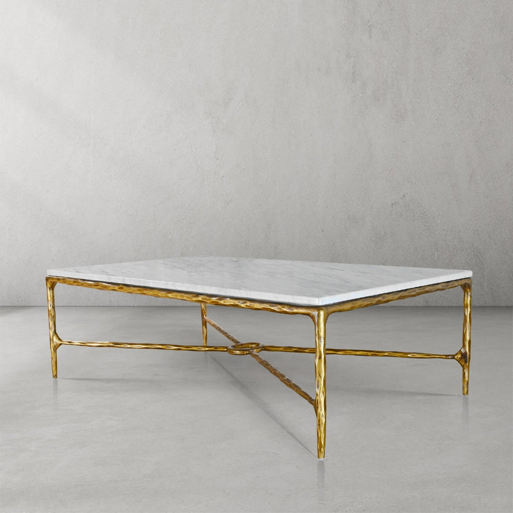Thadson Rectangle Marble Coffee Table 48" 55" 60" 67"