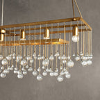 Gembough Crystal Ball Rectangular Chandelier 47'' 60''