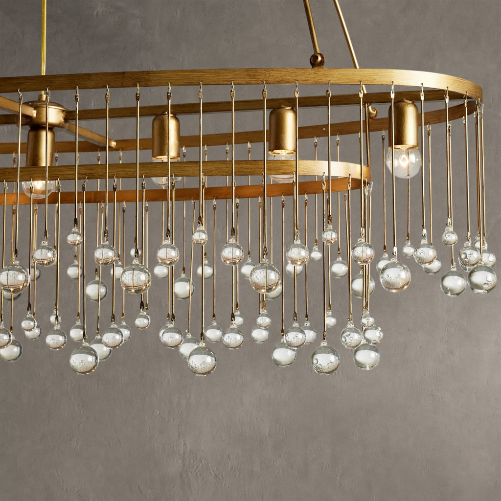 Gembough Oval Crystal Ball 7 Light Chandelier