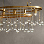 Gembough Oval Crystal Ball 7 Light Chandelier