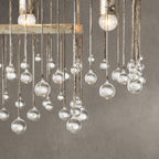 Gembough Crystal Ball Rectangular Chandelier 47'' 60''