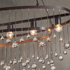 Gembough Oval Crystal Ball 7 Light Chandelier