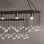 Gembough Crystal Ball Rectangular Chandelier 47'' 60''