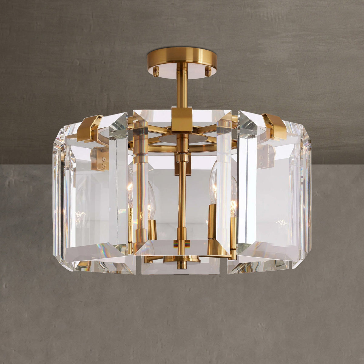 Gleamframe 4-Light Flushmount