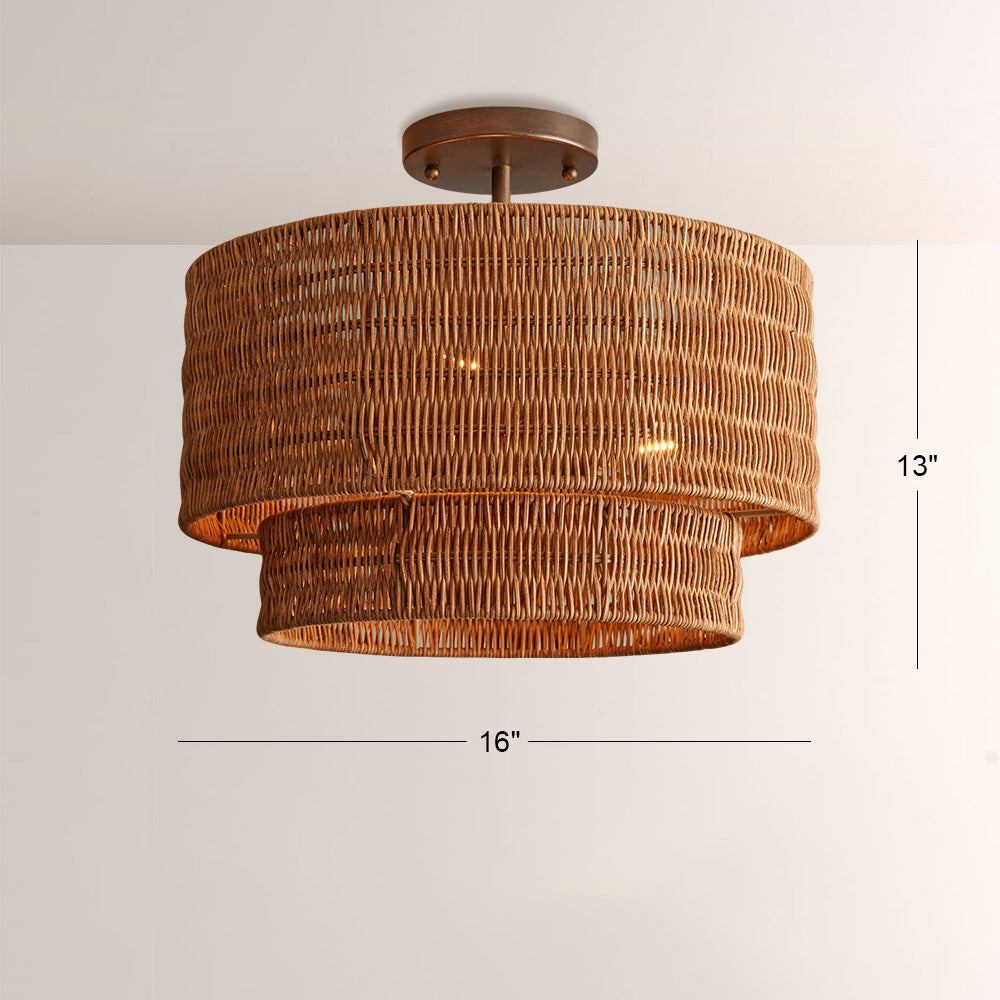 Weavefall Flush Mount