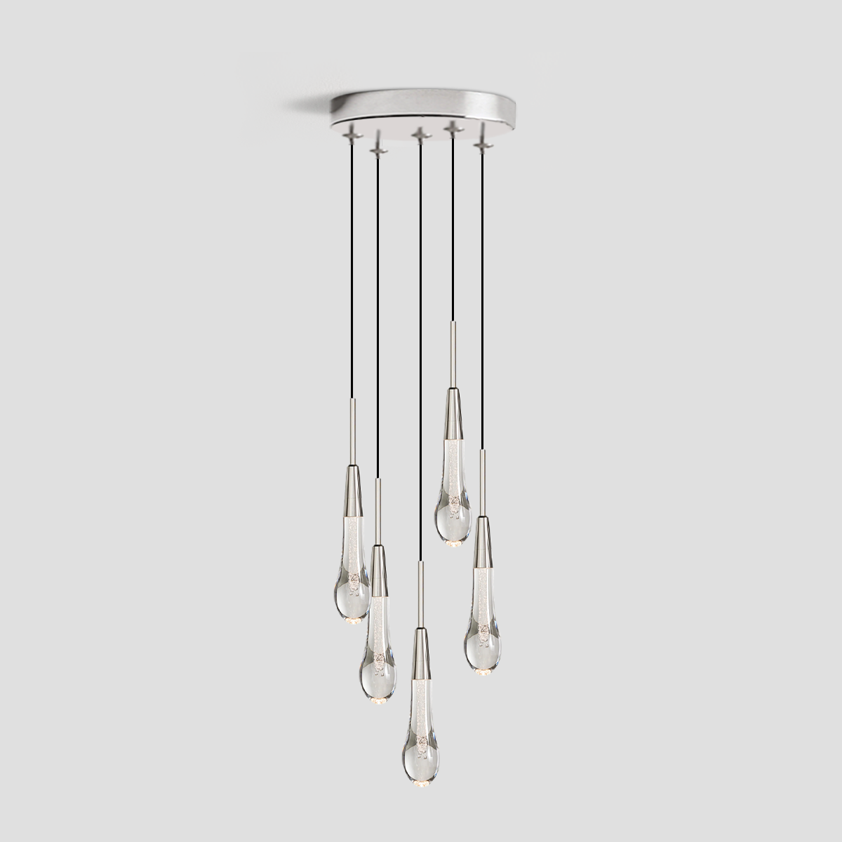 Rillfall Cluster Crystal Pendant 3 Light 5 Light 7Light