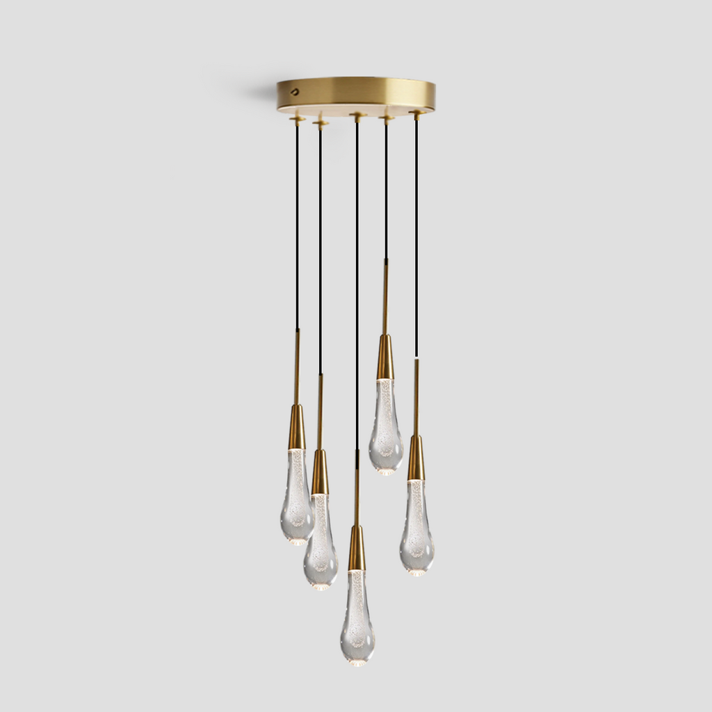 Rillfall Cluster Crystal Pendant 3 Light 5 Light 7Light