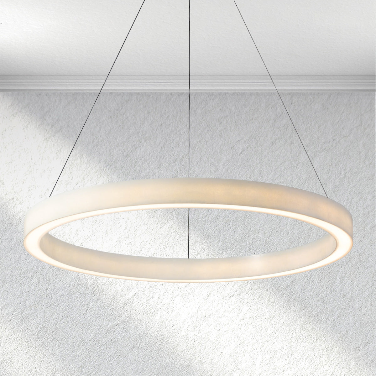 Carey Alabaster StoneGlow Round Chandelier