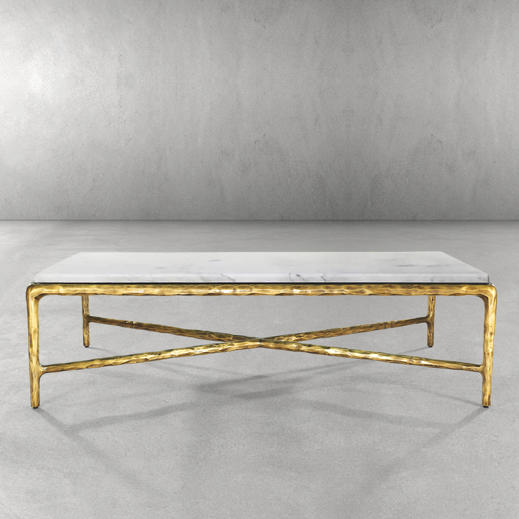 Thadson Rectangle Marble Coffee Table 48" 55" 60" 67"