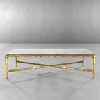 Thadson Rectangle Marble Coffee Table 48" 55" 60" 67"