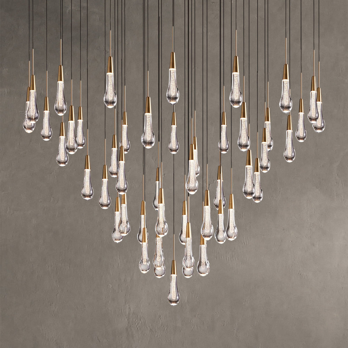Rillfall Round Chandelier 17" 24" 36“48‘’ 58“