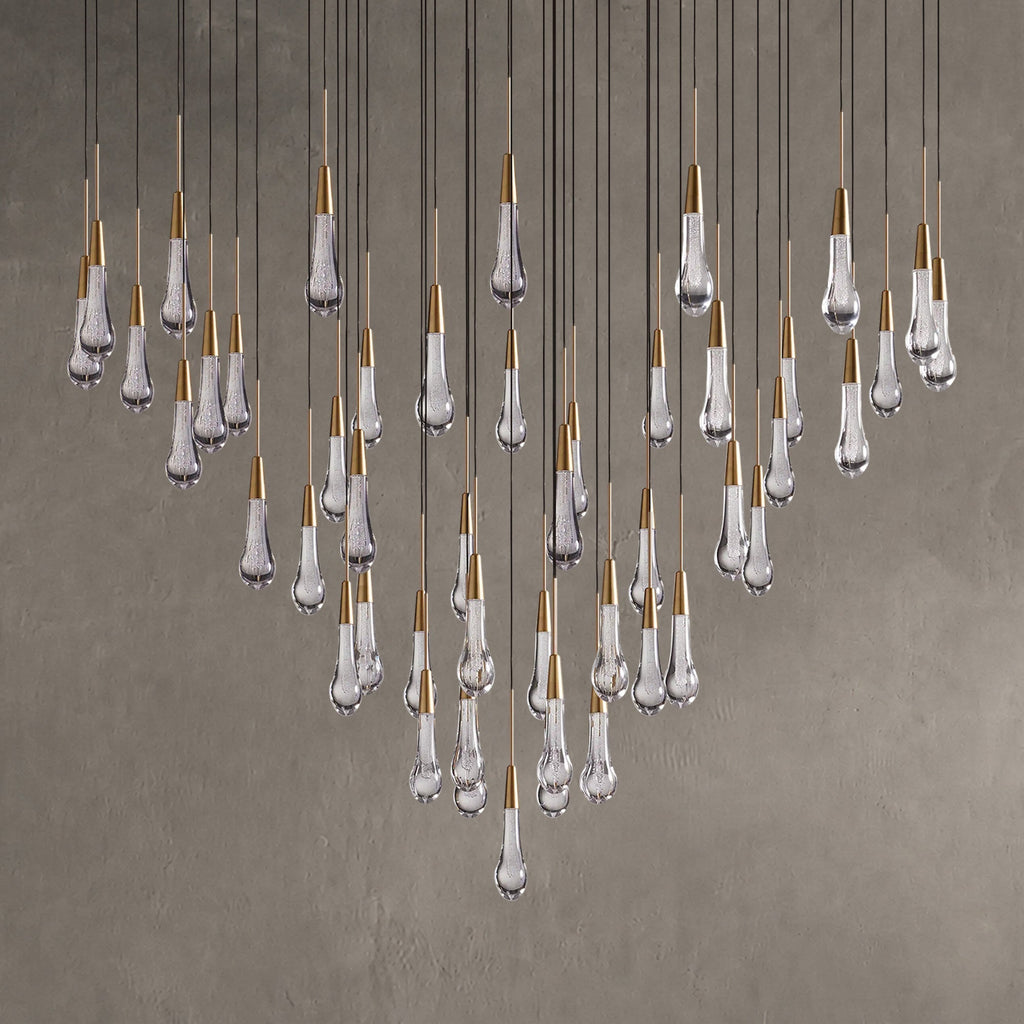 Rillfall Round Chandelier 17" 24" 36“48‘’ 58“