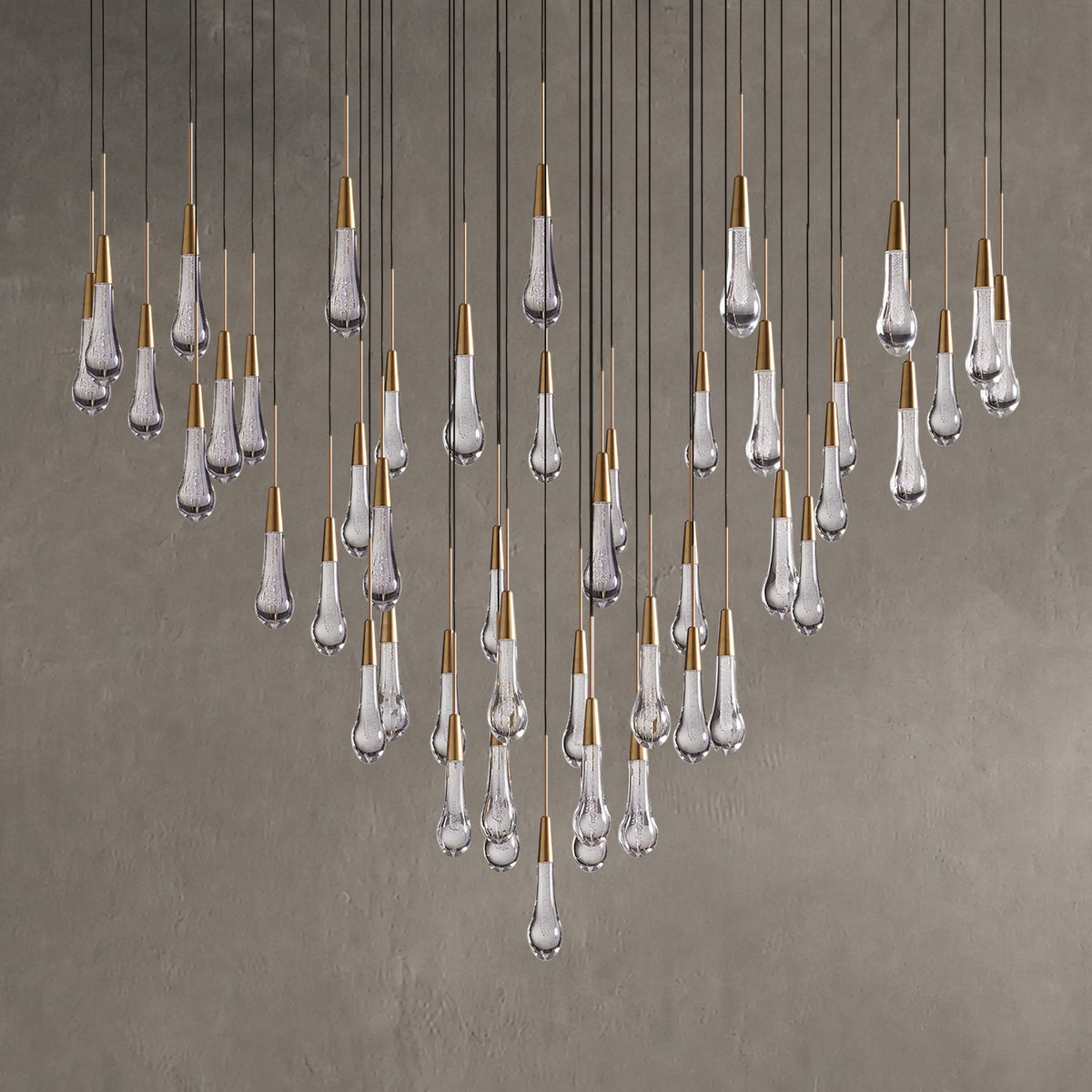 Rillfall Round Chandelier 17" 24" 36“48‘’ 58“