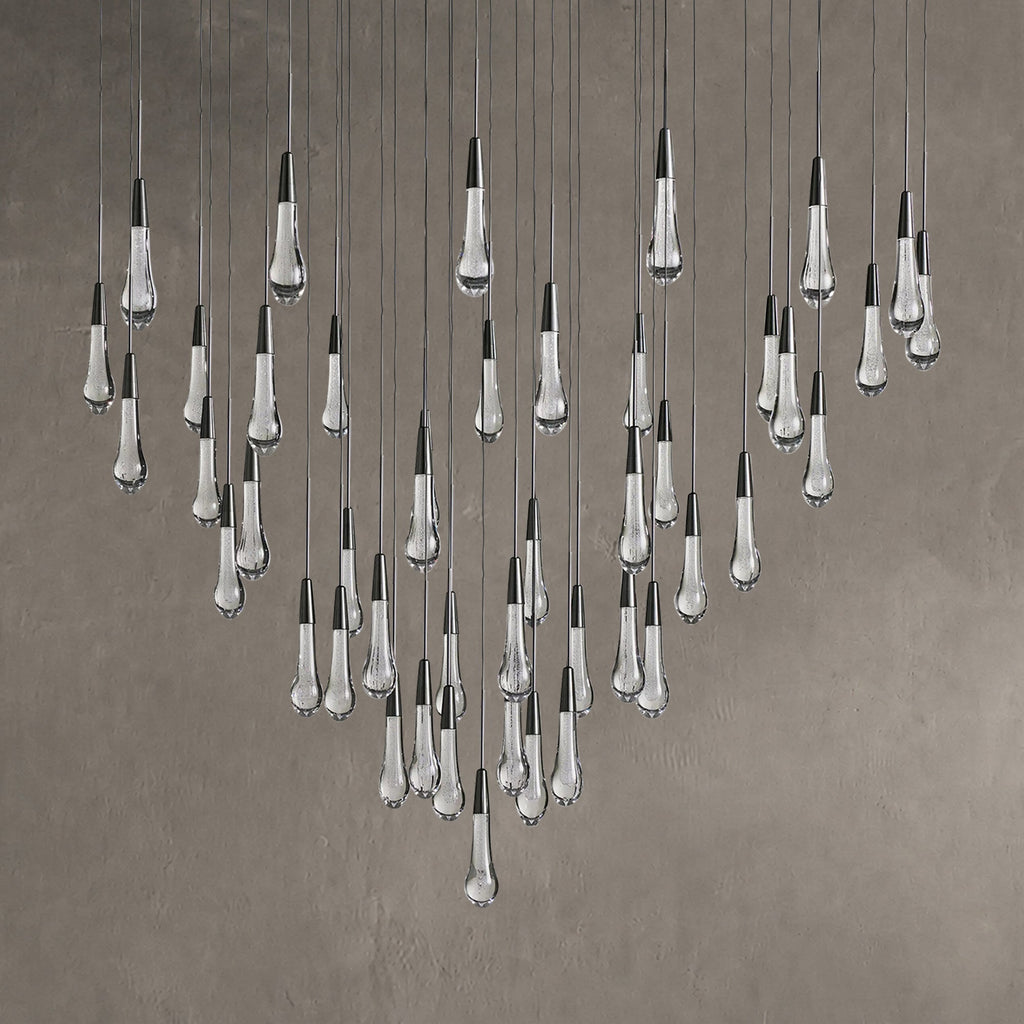 Rillfall Round Chandelier 17" 24" 36“48‘’ 58“