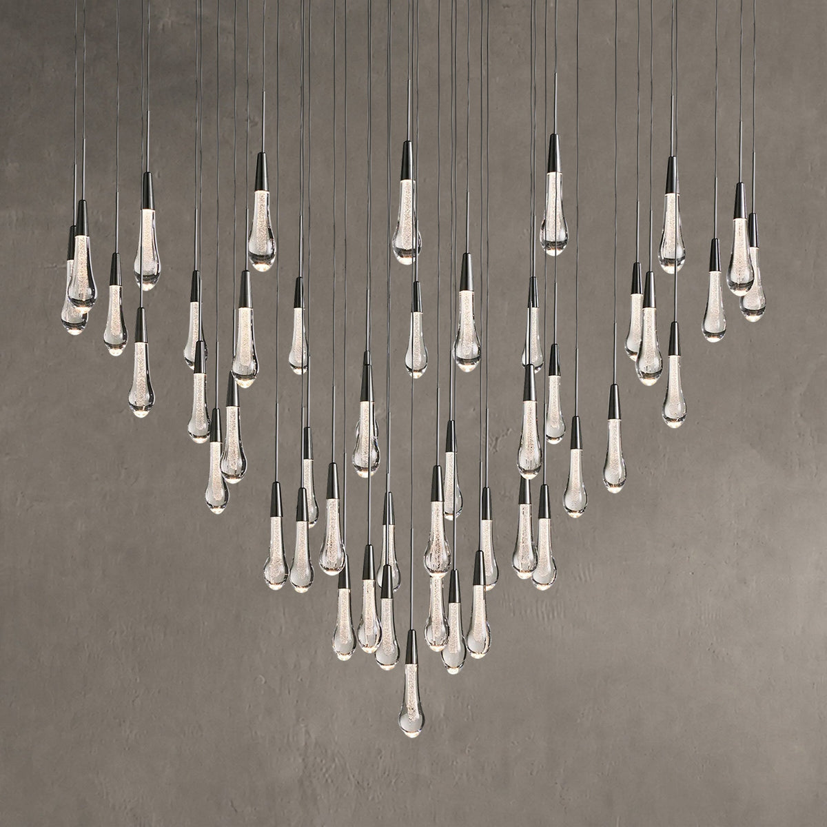 Rillfall Round Chandelier 17" 24" 36“48‘’ 58“
