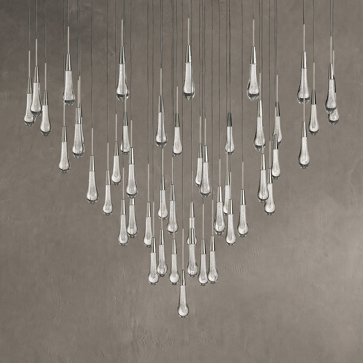 Rillfall Round Chandelier 17" 24" 36“48‘’ 58“