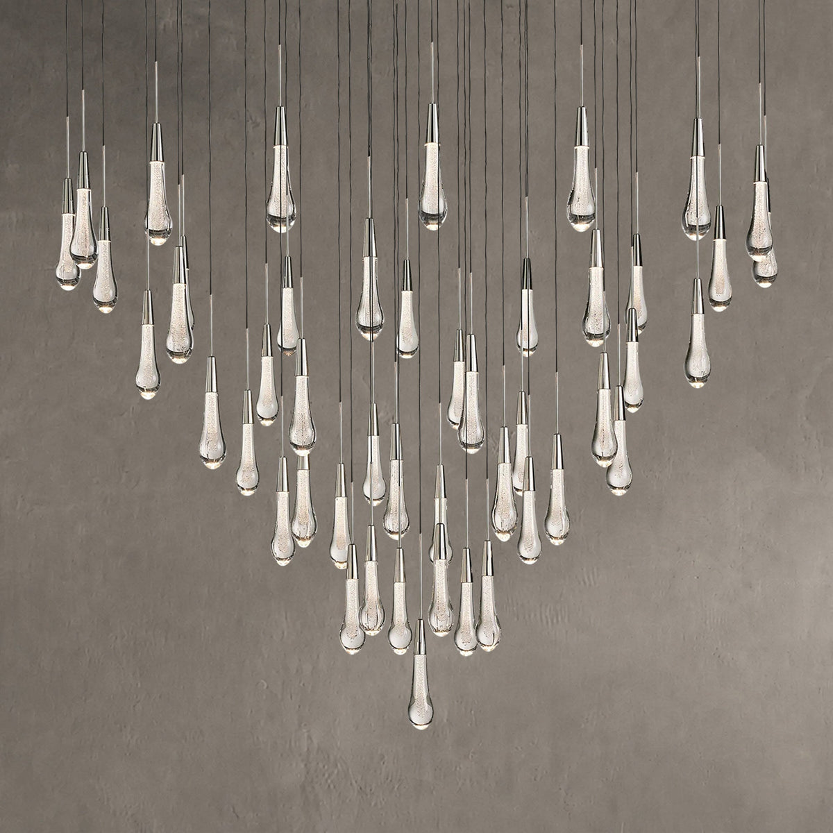 Rillfall Round Chandelier 17" 24" 36“48‘’ 58“