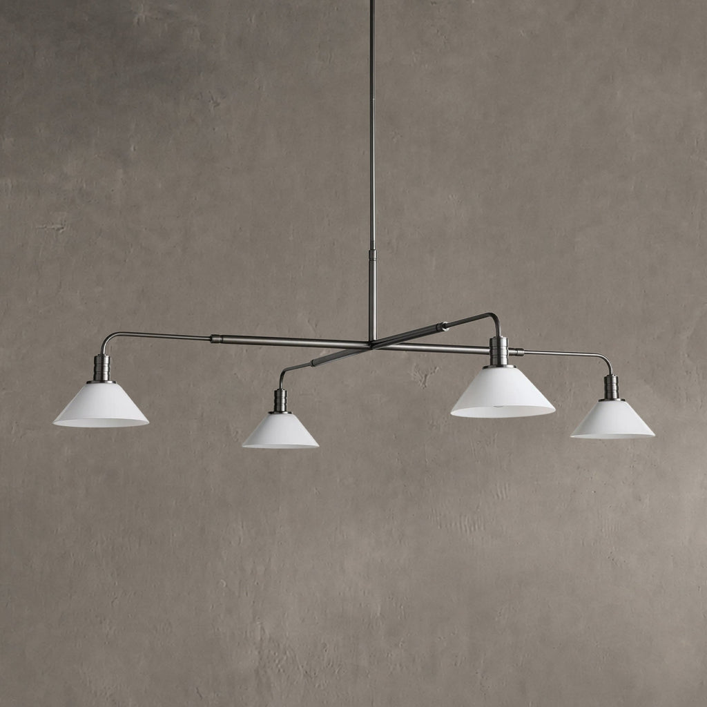 Conehaven Glass Round Chandelier 30'' 52''