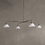 Conehaven Glass Round Chandelier 30'' 52''