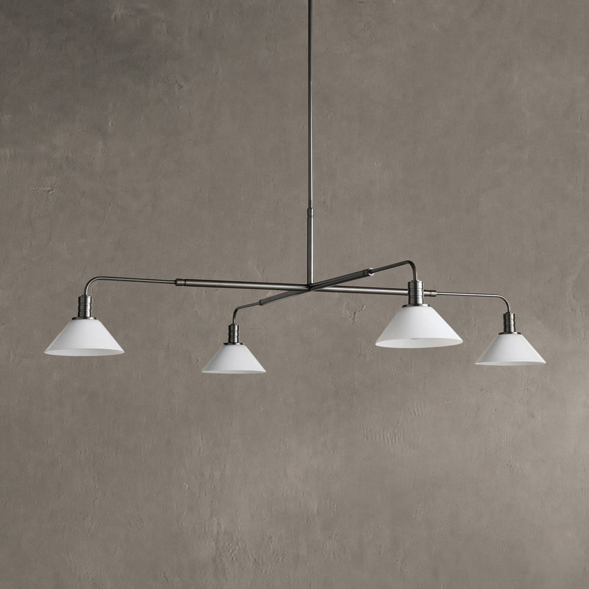 Conehaven Glass Round Chandelier 30'' 52''
