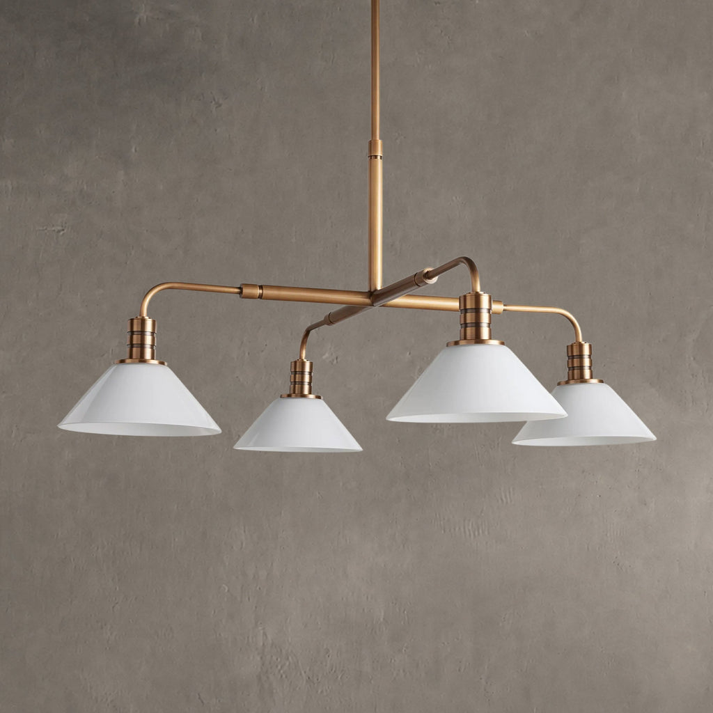 Conehaven Glass Round Chandelier 30'' 52''