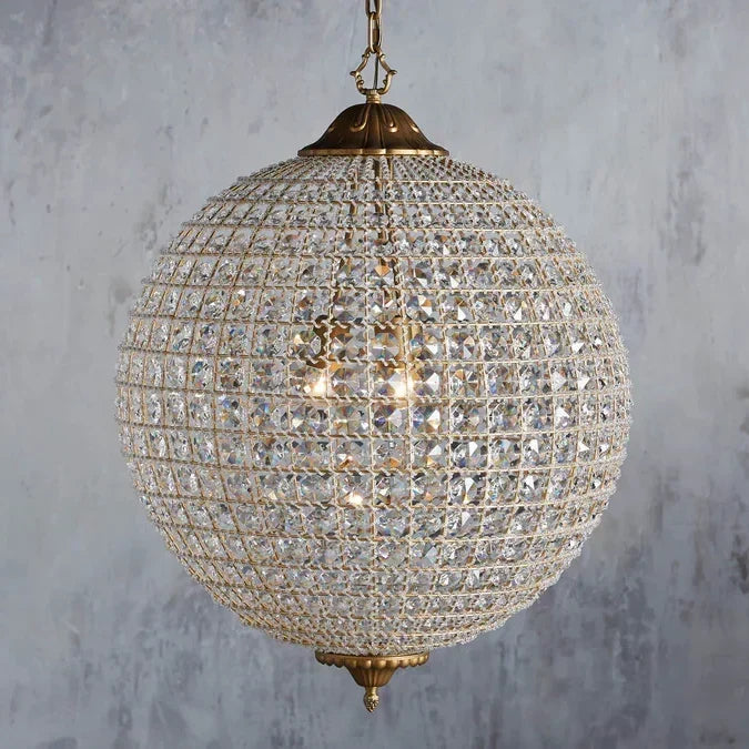 Beadgala Round Chandelier