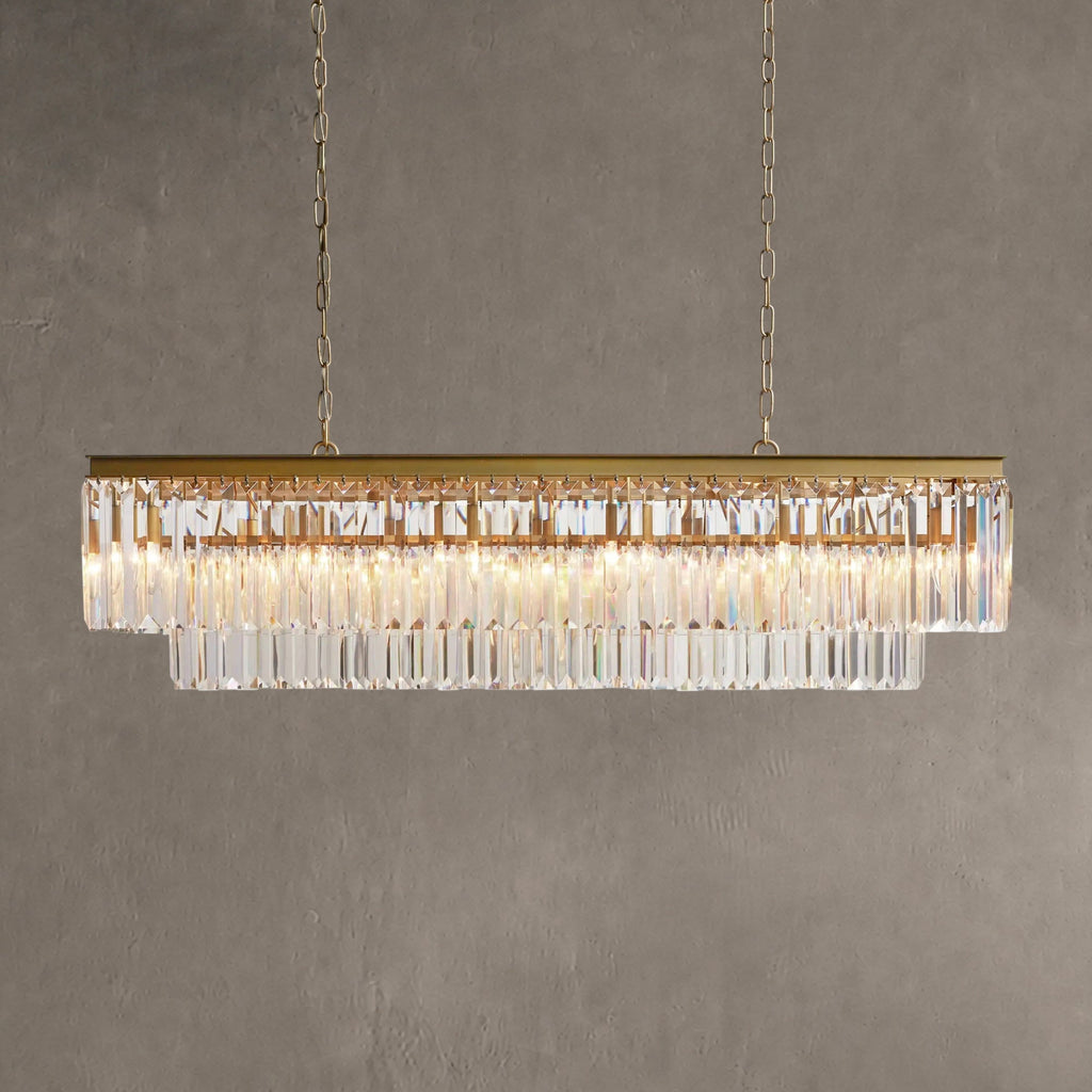 Prismcourt Tiered Rectangular Chandelier