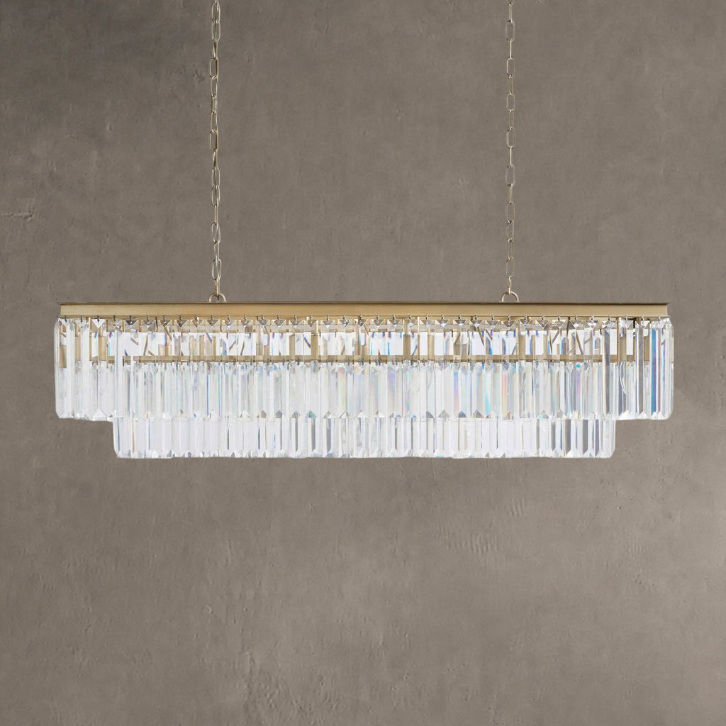 Prismcourt Tiered Rectangular Chandelier