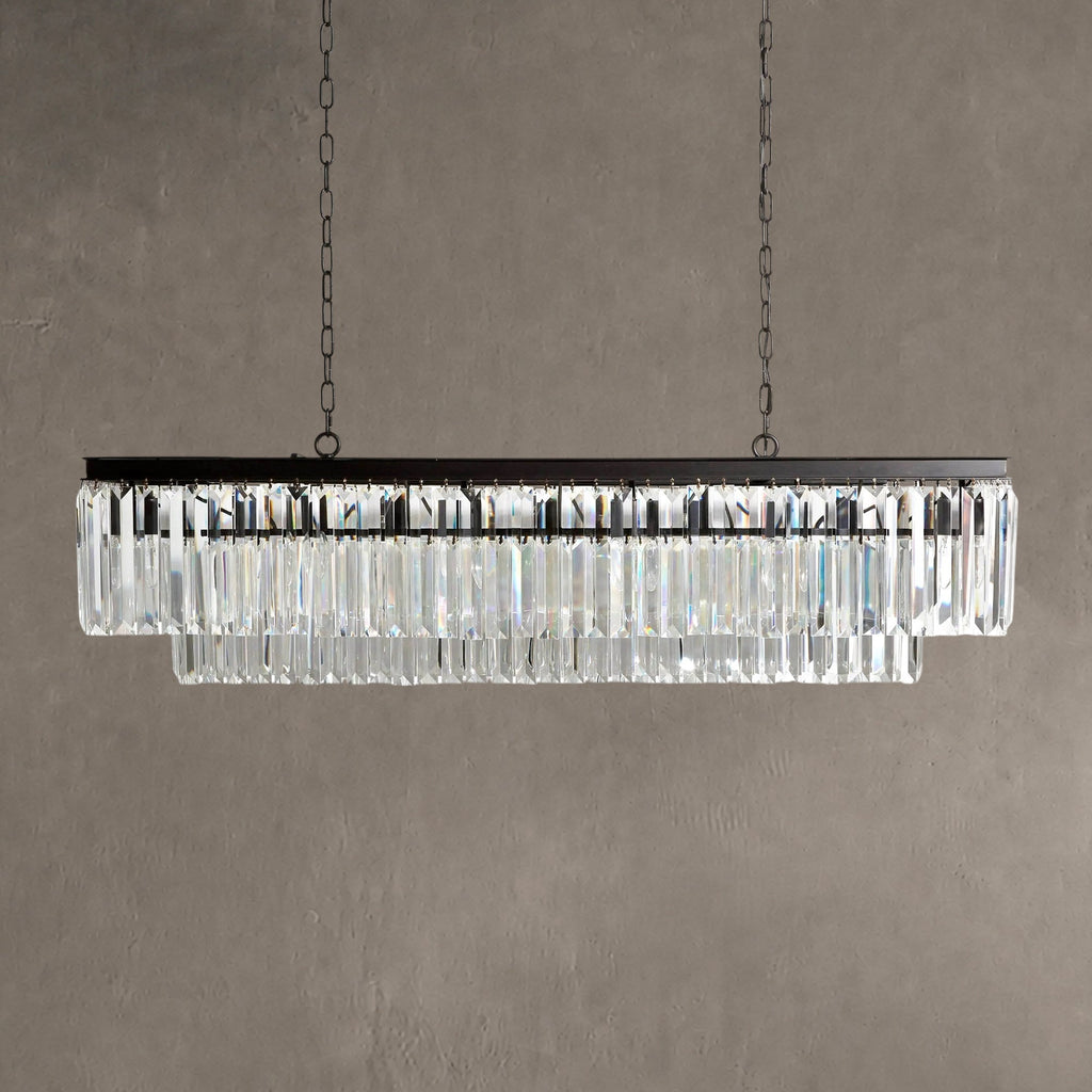 Prismcourt Tiered Rectangular Chandelier