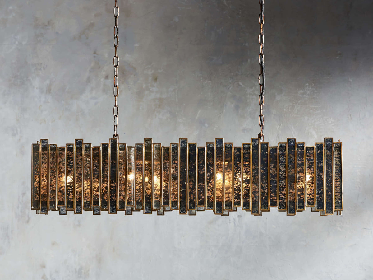 Mirrortrace Rectangular Chandelier