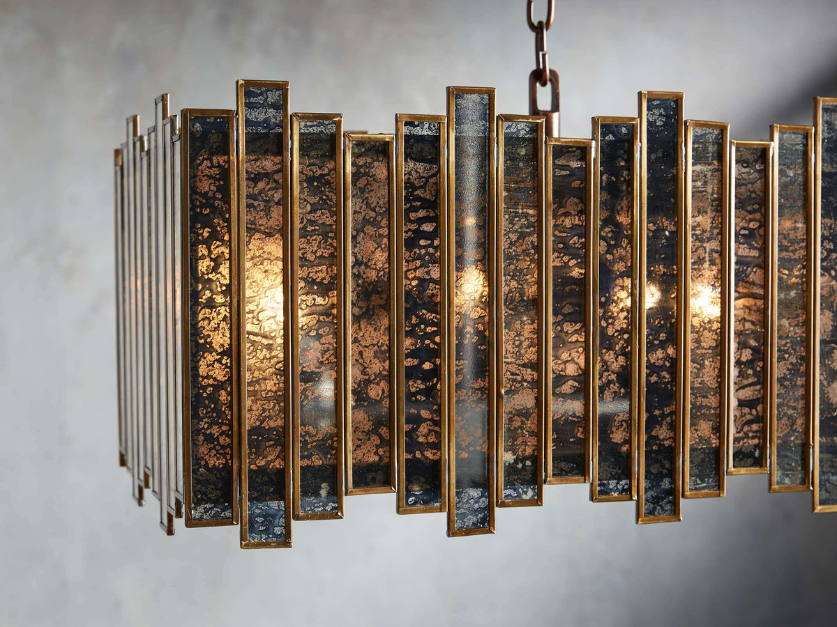 Mirrortrace Rectangular Chandelier